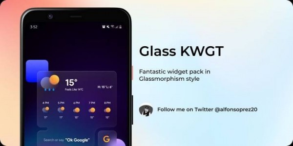 glass kwgt app