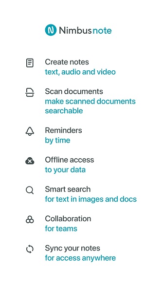 Nimbus Note app