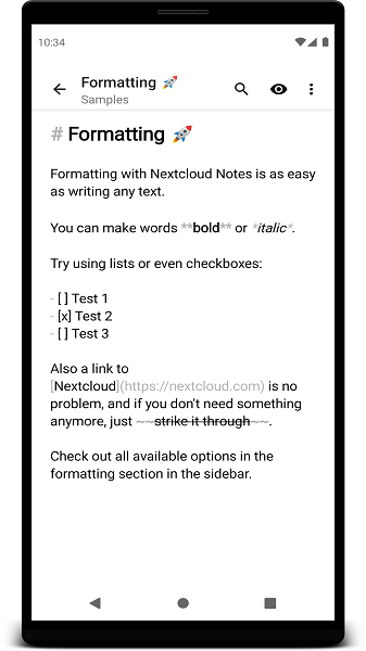 Nextcloud Notes