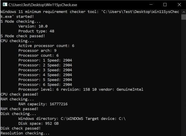 Windows11SysCheck