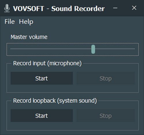 Vovsoft Sound RecorderƵ¼ƹ v1.0 ٷ0