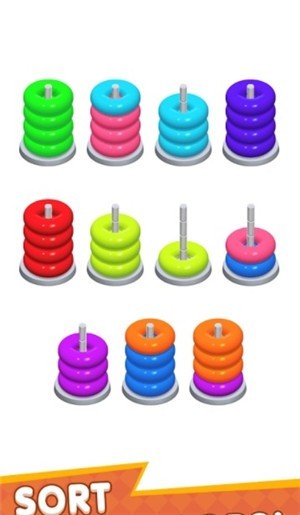 ߲ȦColor Sort Stack v1.1.0 ׿ 0