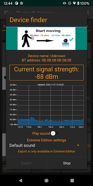 Bluetooth Scanner app