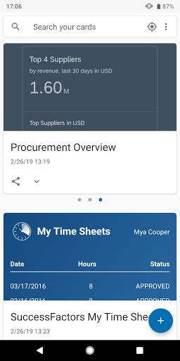 SAP Mobile Cards apk v21.1.1 ׿ 0