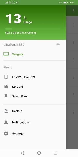 SSD Touch app