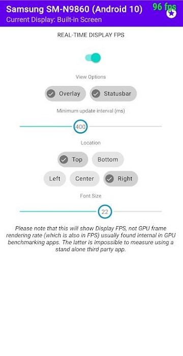 Ϸʾfps(Display FPS)