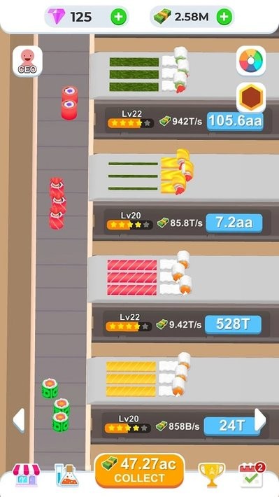 ˾ٷ(Idle Sushi Factory) v1.0.0 ׿ 0