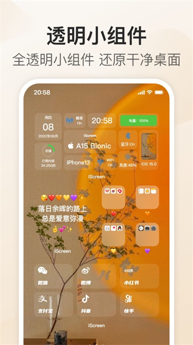 iscreen我的桌面透明组件app最新版下载 v4.1.20 ios版 0