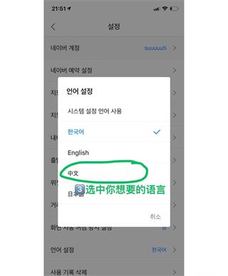 naver map怎么设置中文教程