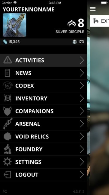 warframe companion最新版本ios app免费版下载 v5.0.1 IOS版0