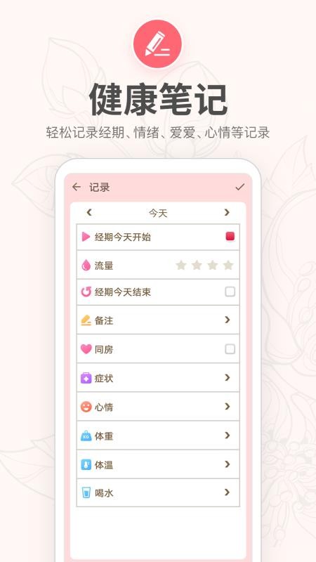 月经期提醒日历v7.2(2)