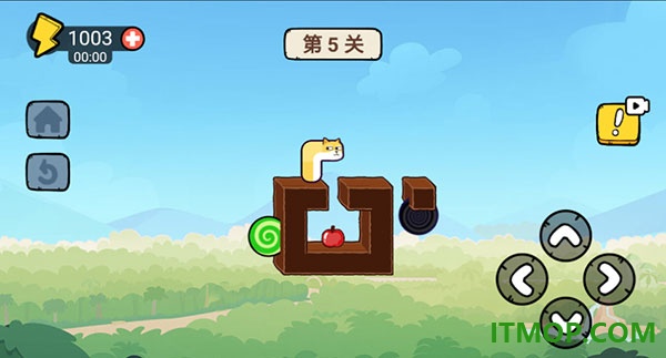贪吃的苹果蛇游戏