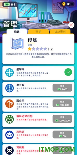闲置主题公园大亨国际服