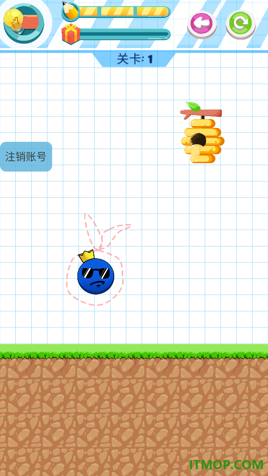 救救蓝胖球游戏