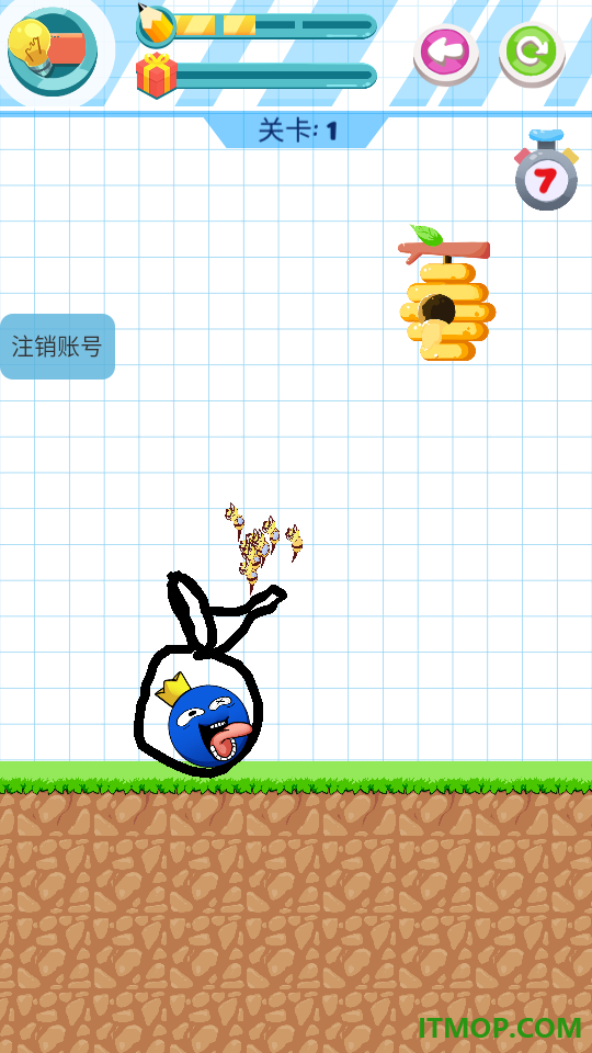 救救蓝胖球游戏