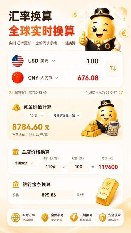 汇率换算黄金实时行情最新版v6.3.2.2 2