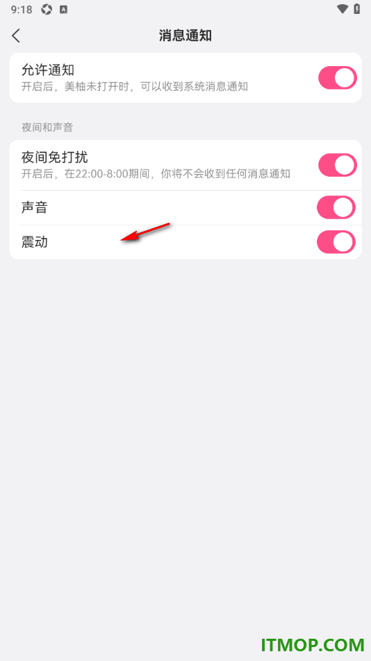 美柚手机版设置启用夜间免打扰模式的方法
