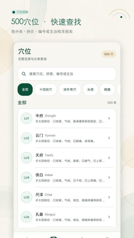 穴位经脉大全最新版v1.0.0 4