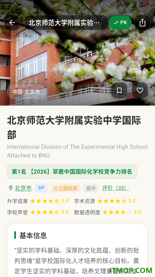 翠鹿国际学校排名最新版