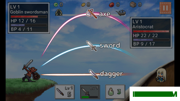 武器投掷RPG游戏