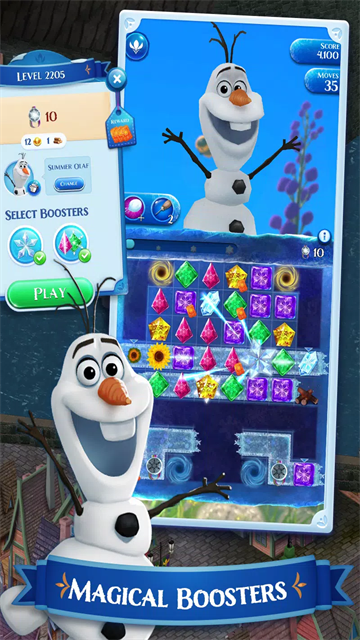 冰雪奇缘冰纷乐游戏(Frozen Free Fall)v15.9.1 5