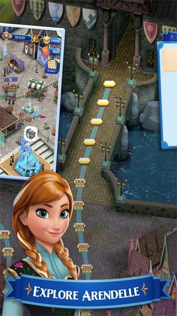 冰雪奇缘冰纷乐游戏(Frozen Free Fall)v15.9.1 4