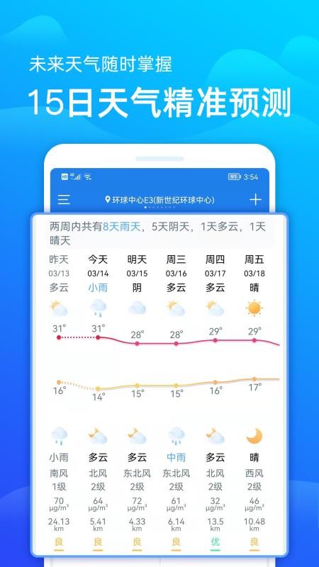 极速天气预报最新版v3.4.2(3)