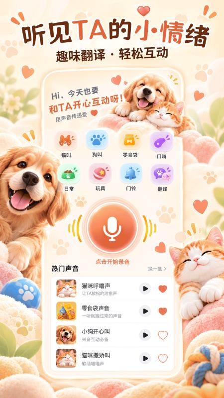 猫语e动物翻译器免费版v3.0.1(1)