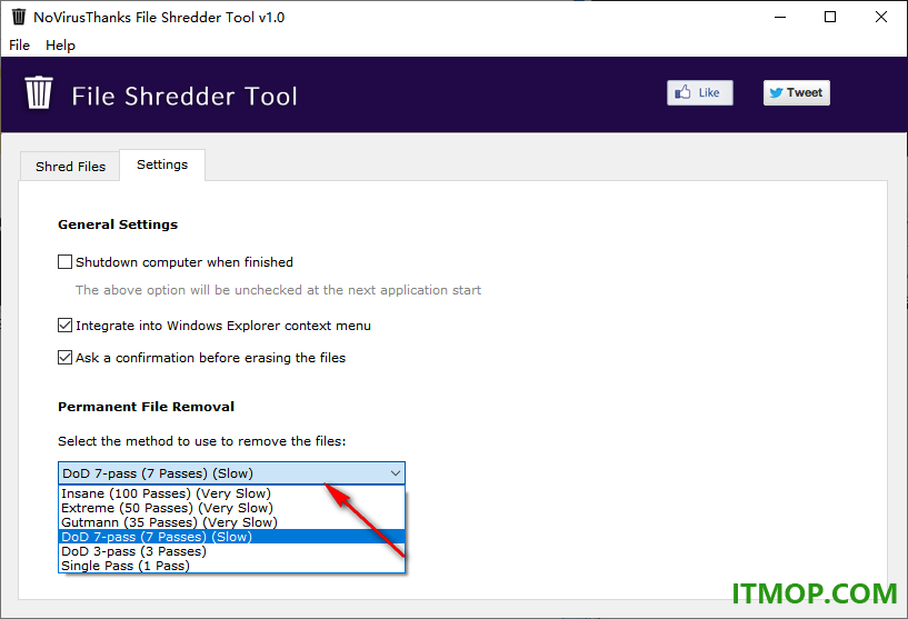 File Shredder Tool(文件粉碎工具)