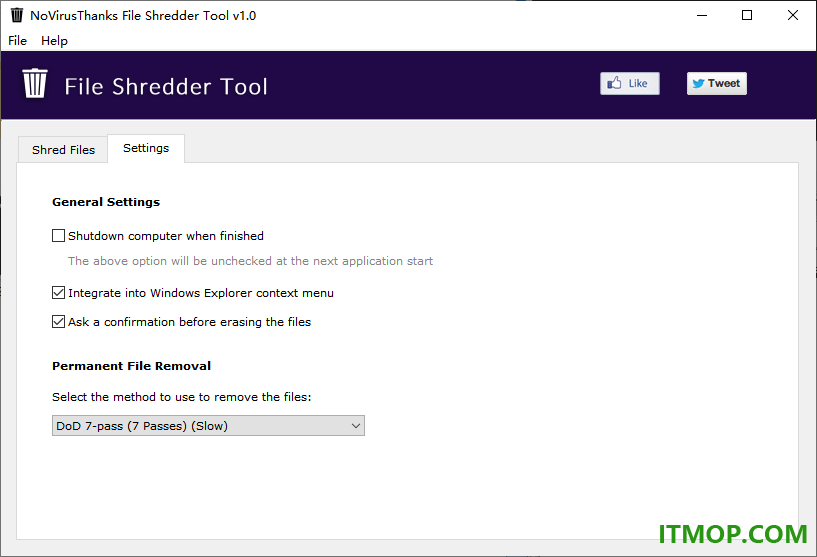 File Shredder Tool(文件粉碎工具)