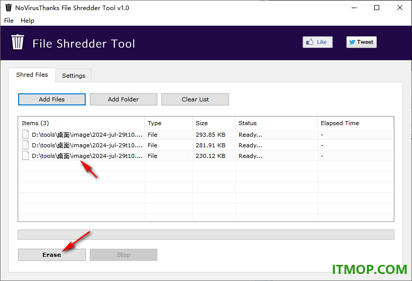 File Shredder Tool(文件粉碎工具)