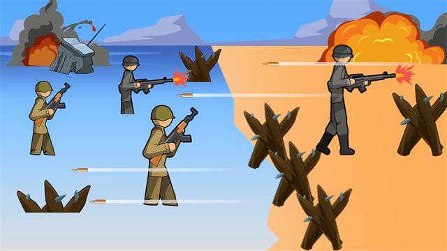 火柴人第二次世界大战游戏(Stickman WW2)v1.1 2