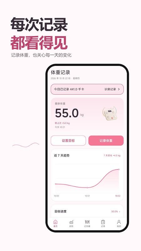 体重记录趋势图官网版v2.6.300.1 5