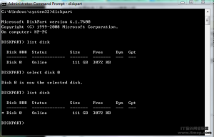 windows自带磁盘分区工具Diskpart使用介绍