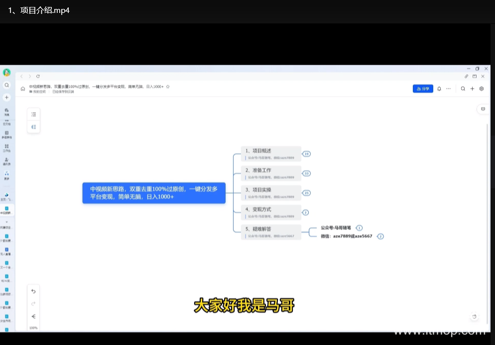 中视频制作骚操作：双重去重100%过原创，3天快速起号，零基础也能月入3W+下载  0