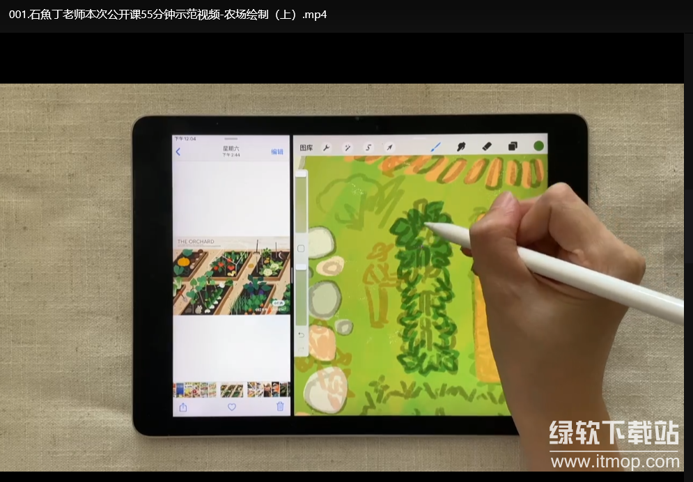 22节iPad插画入门教程：清新治愈风格从零基础到精通下载  1