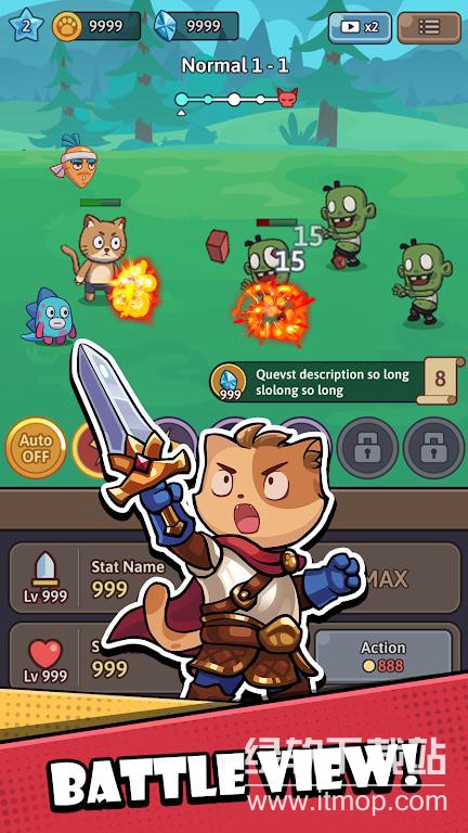 Cat Legend Idle RPG War免广告版下载 V26 2
