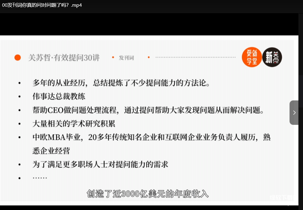 《关苏哲·用提问激发团队高绩效30讲》高效管理课程，提升领导力与团队执行力下载 2