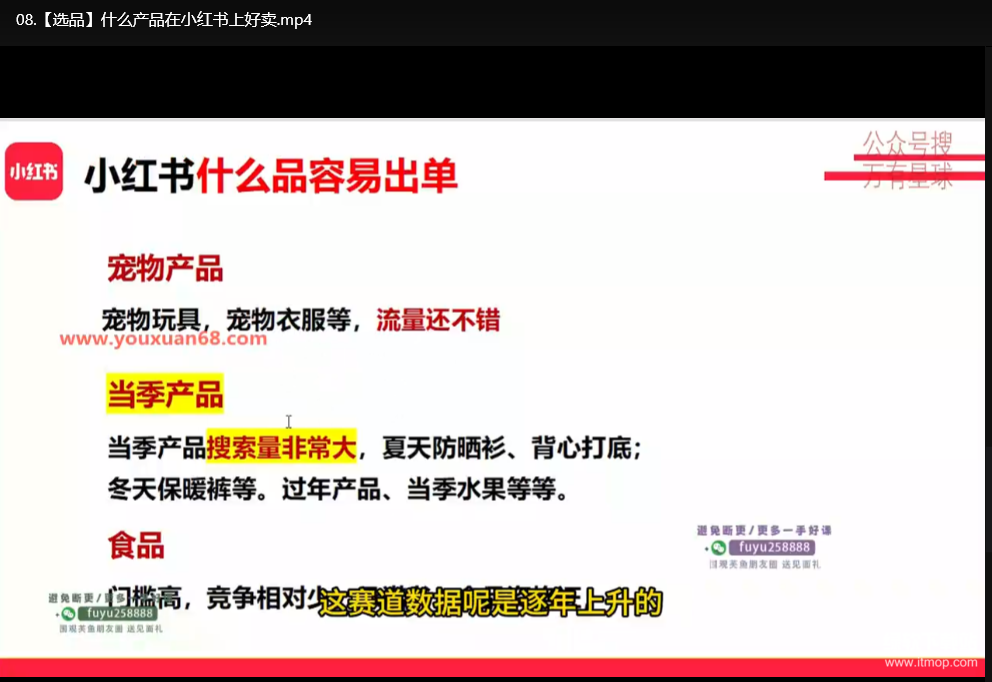 小红书电商创富2.0实战课：零基础自媒体运营到变现全攻略下载  4