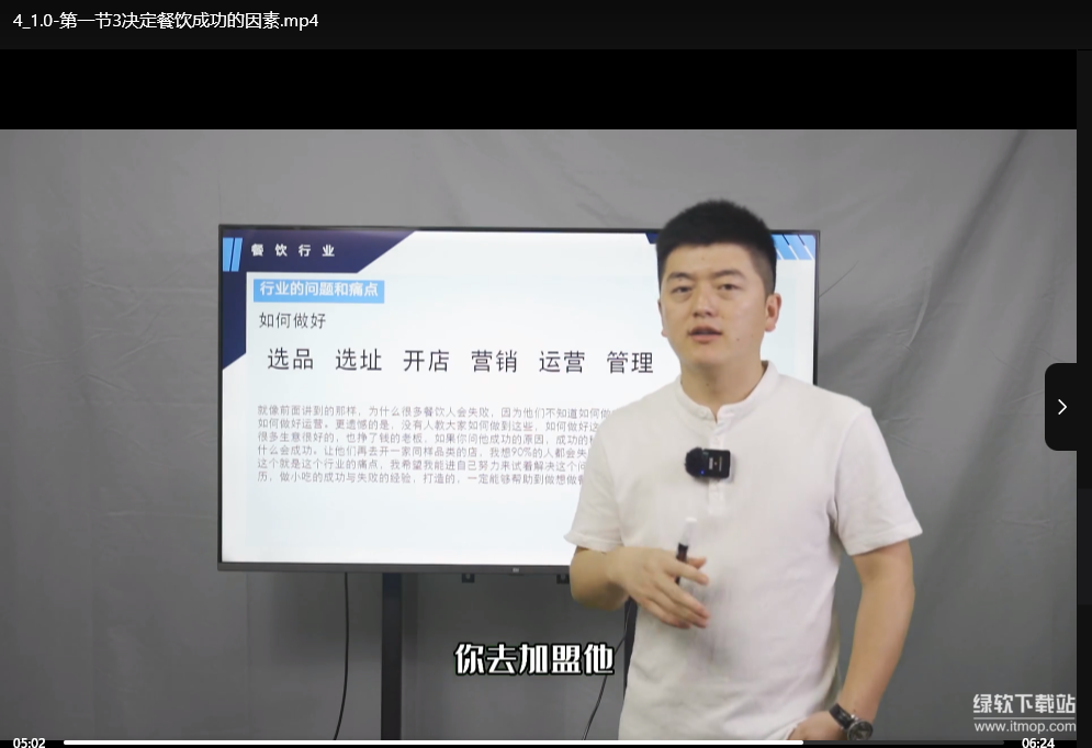 勇哥小餐饮创业线上培训课：低成本开店实战指南（附全套运营模板）下载 4