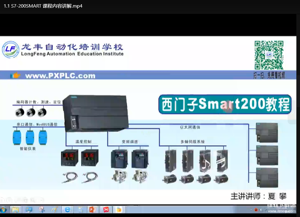 西门子SMART200 PLC编程实战教程：夏攀老师手把手教你工业自动化