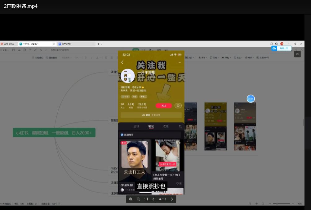 小红书爆爽短剧一键原创教程：日入2000+的赚钱秘籍下载  4