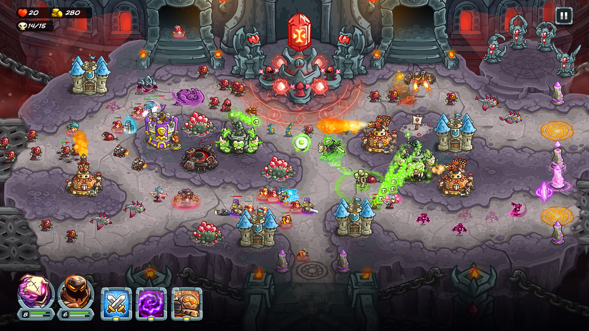 王国保卫战5联盟破解版：全英雄解锁+无限钻石（Kingdom Rush Alliance）下载 V5.00.18 2