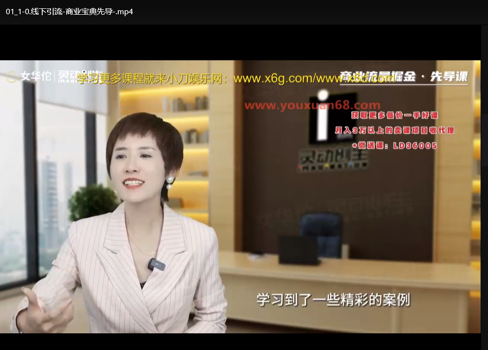 女华佗实体商业宝典：实战营销秘籍视频课程下载 1