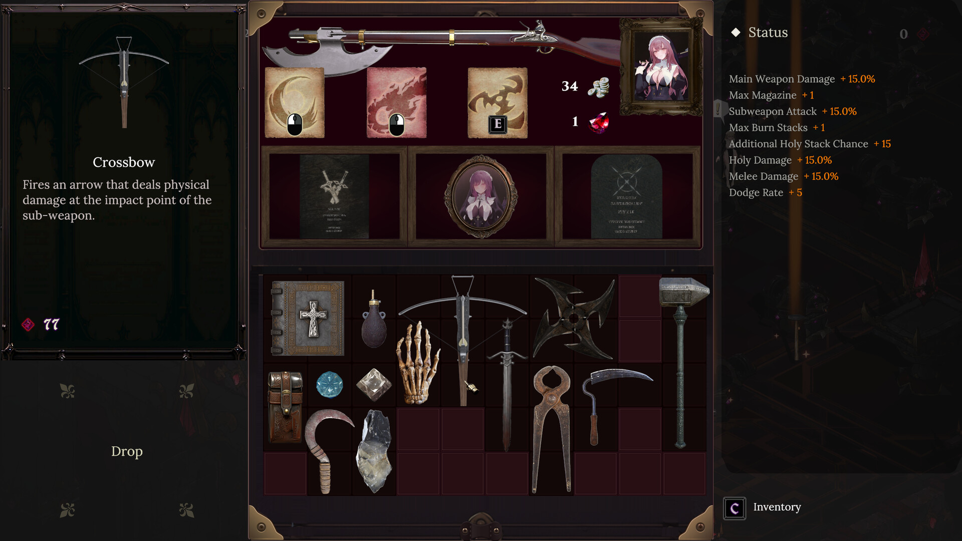 修女地下城（Nunholy）中文破解版：免付费解锁全角色下载 V1.0.01 1