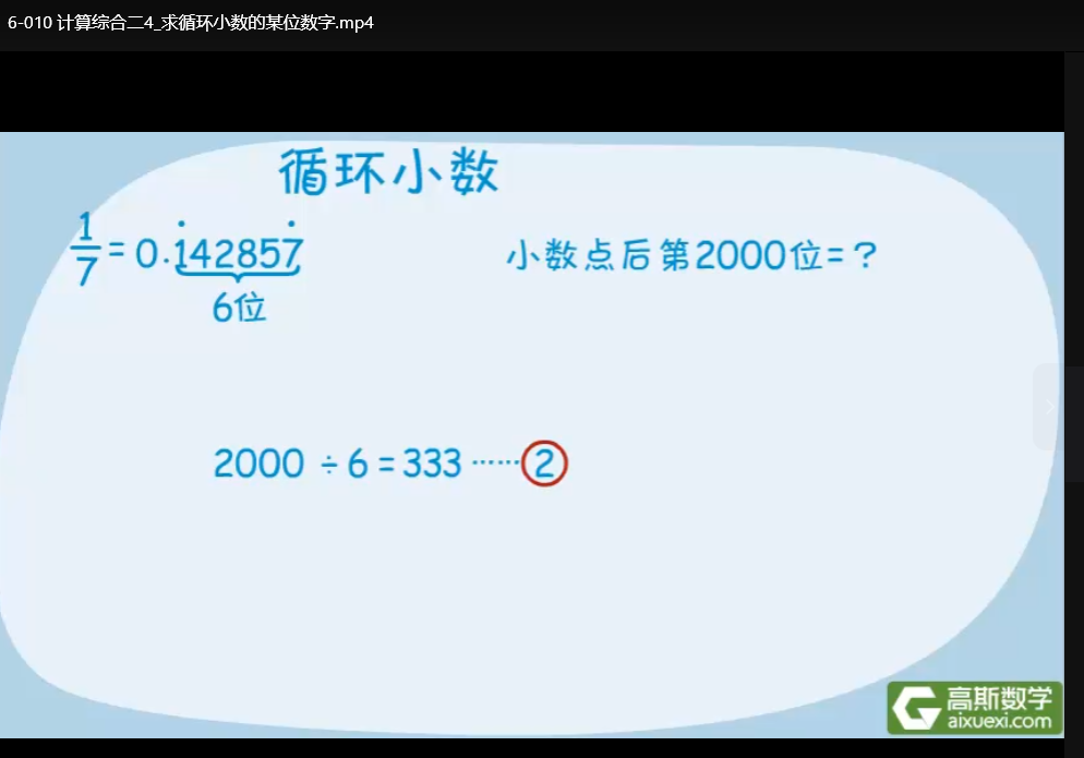 六年级高思奥数精讲视频：竞赛真题解析+思维强化训练下载  3