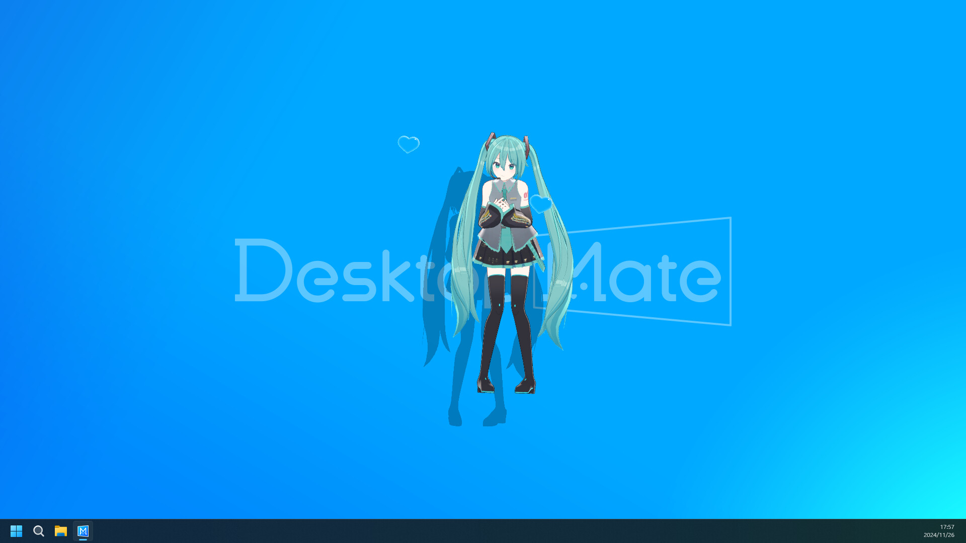 初音未来桌面宠物Desktop Mate破解版：免费下载互动养成下载 V1.03