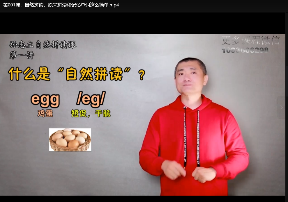 孙志立英语自然拼读100讲：零基础掌握发音技巧（完结全课）下载 1