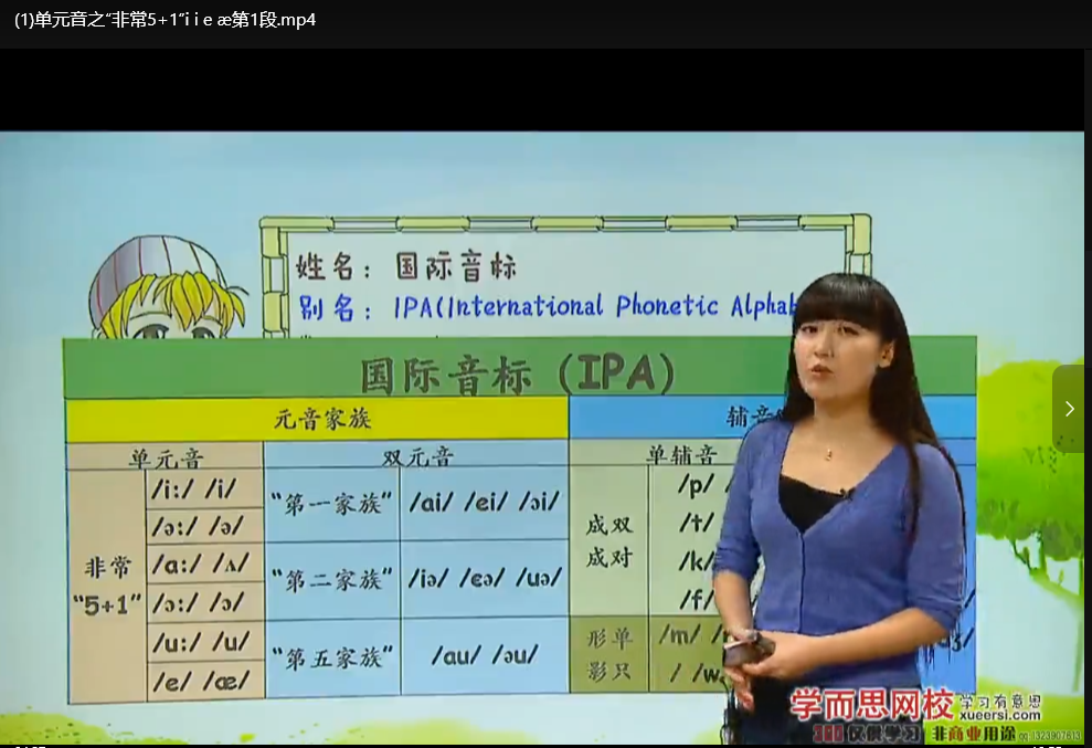 虾米语音课堂国际音标教程：10讲杨雅静零基础学习下载  1