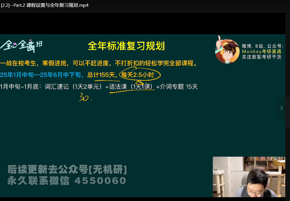 2026考研英语全程班：Monkey老师零基础到精通下载  4